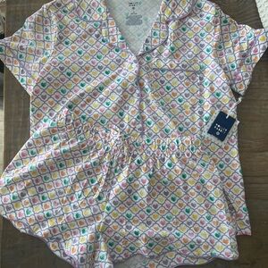 Roller Rabbit x Target Geo Pastel Heart Print Short Pajama Set
